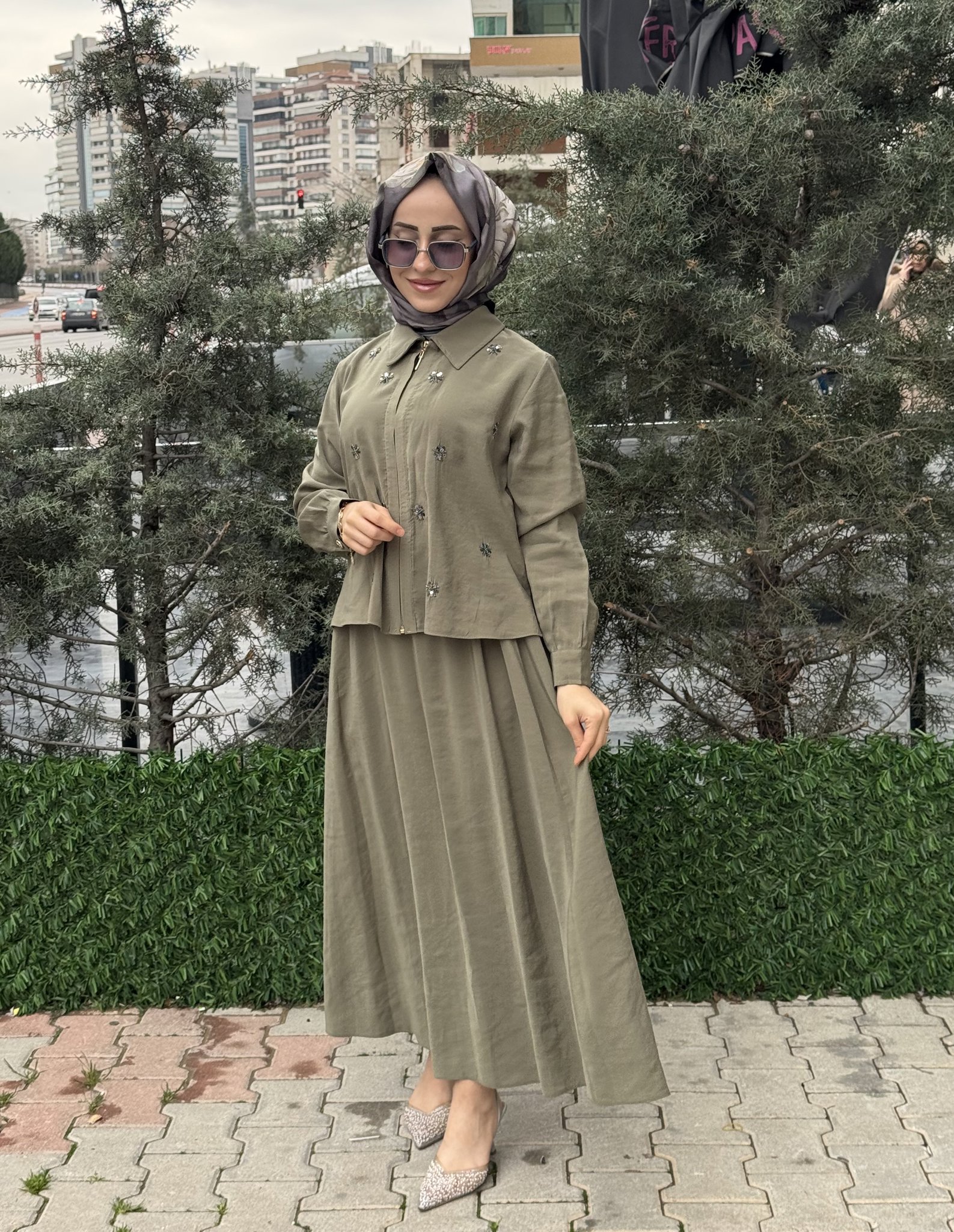 MODAL CUPRA PUL İŞLEME DETAY ETEKLİ TAKIM resmi