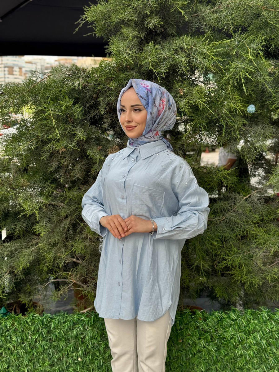 YILDIZ DETAYLI GÖMLEK resmi