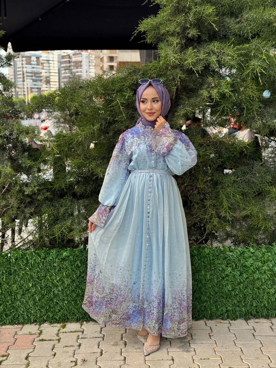 FLORAL ELBİSE resmi