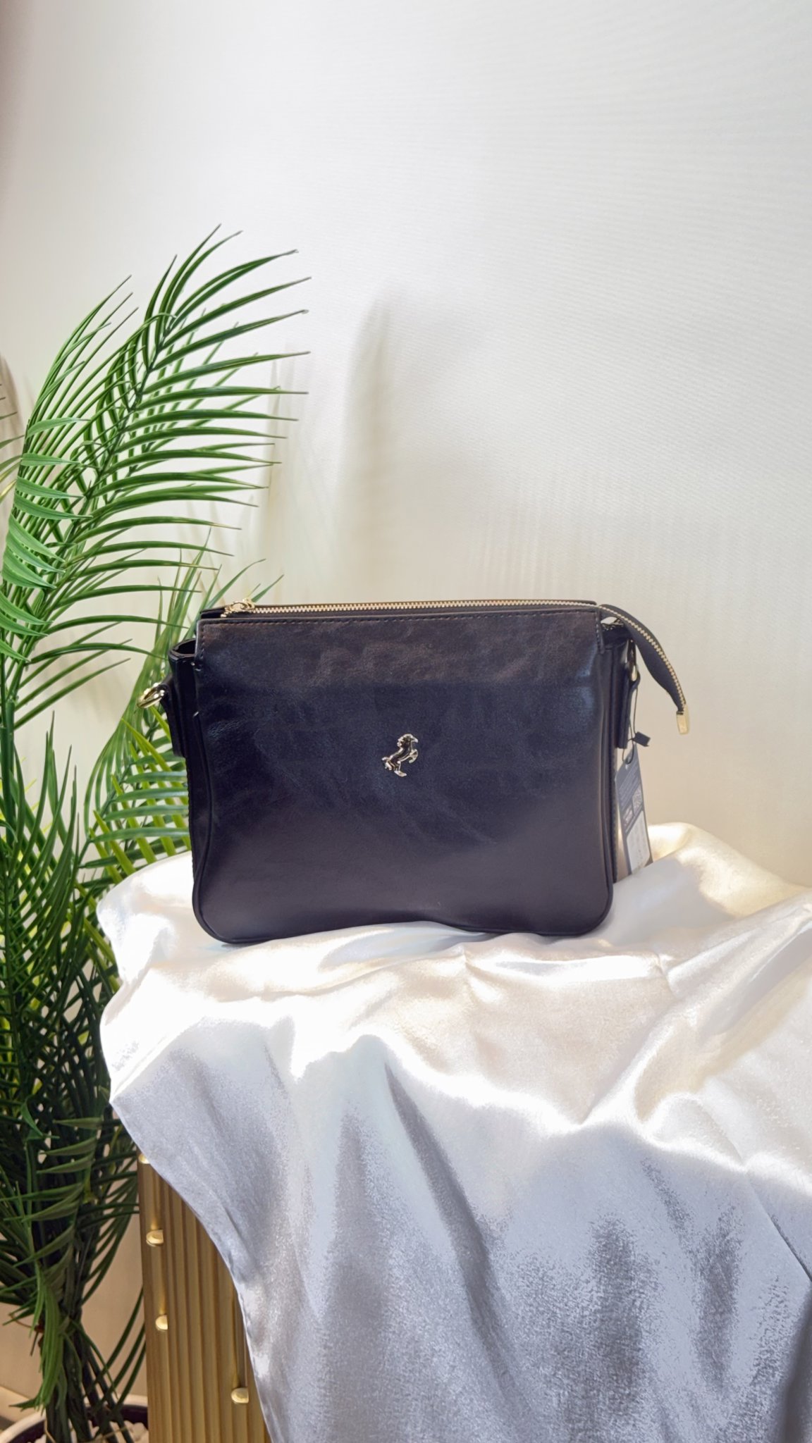 MİAMİ POLO CLUB 3 BÖLMELİ  ÇANTA SİYAH resmi