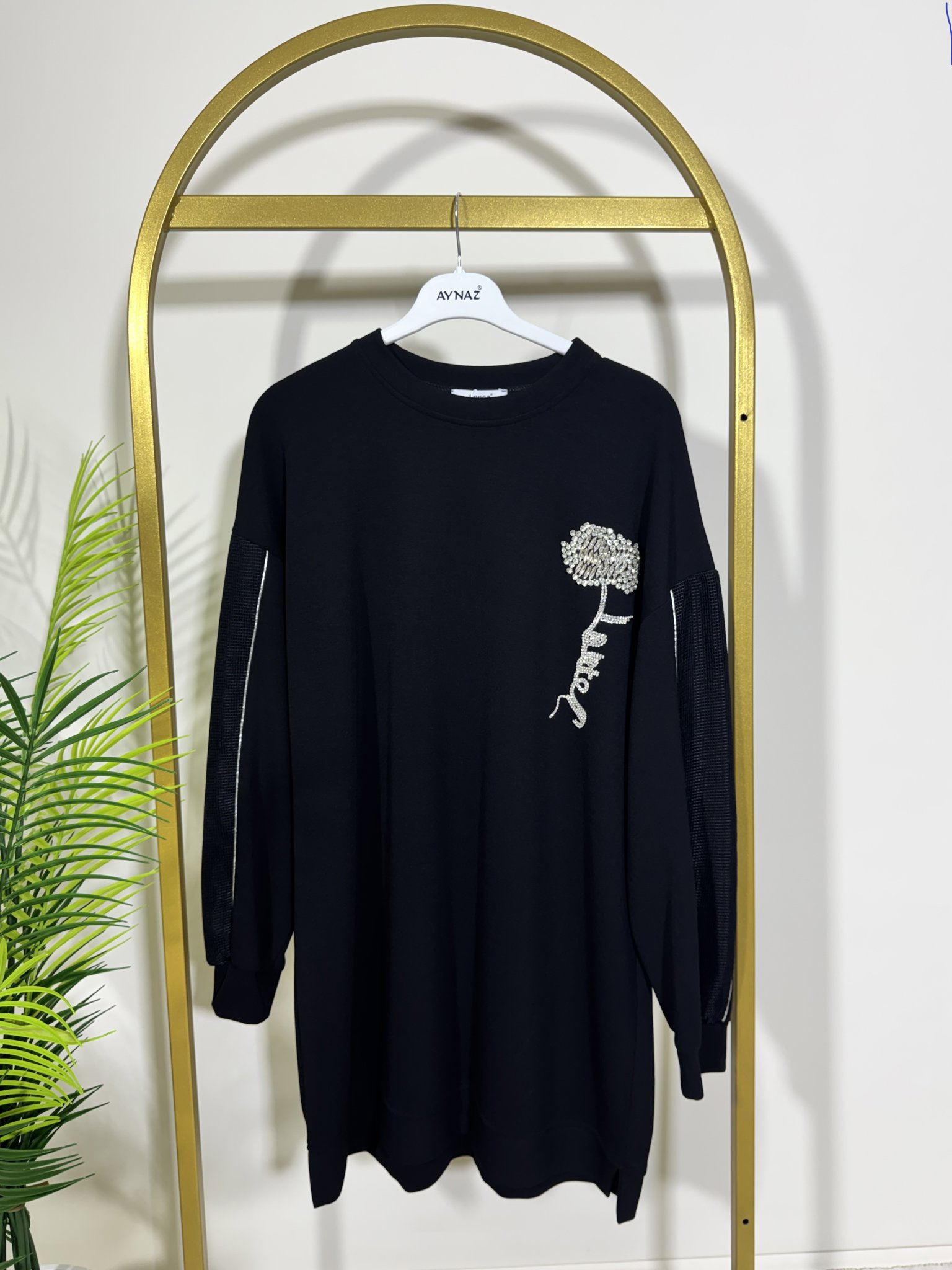 MODAL OYSHO ÖN TAŞ DETAY TUNİK resmi