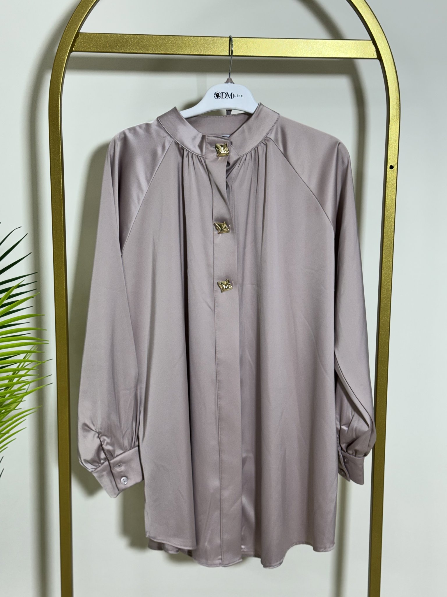 PAMUK SATEN GÖMLEK resmi