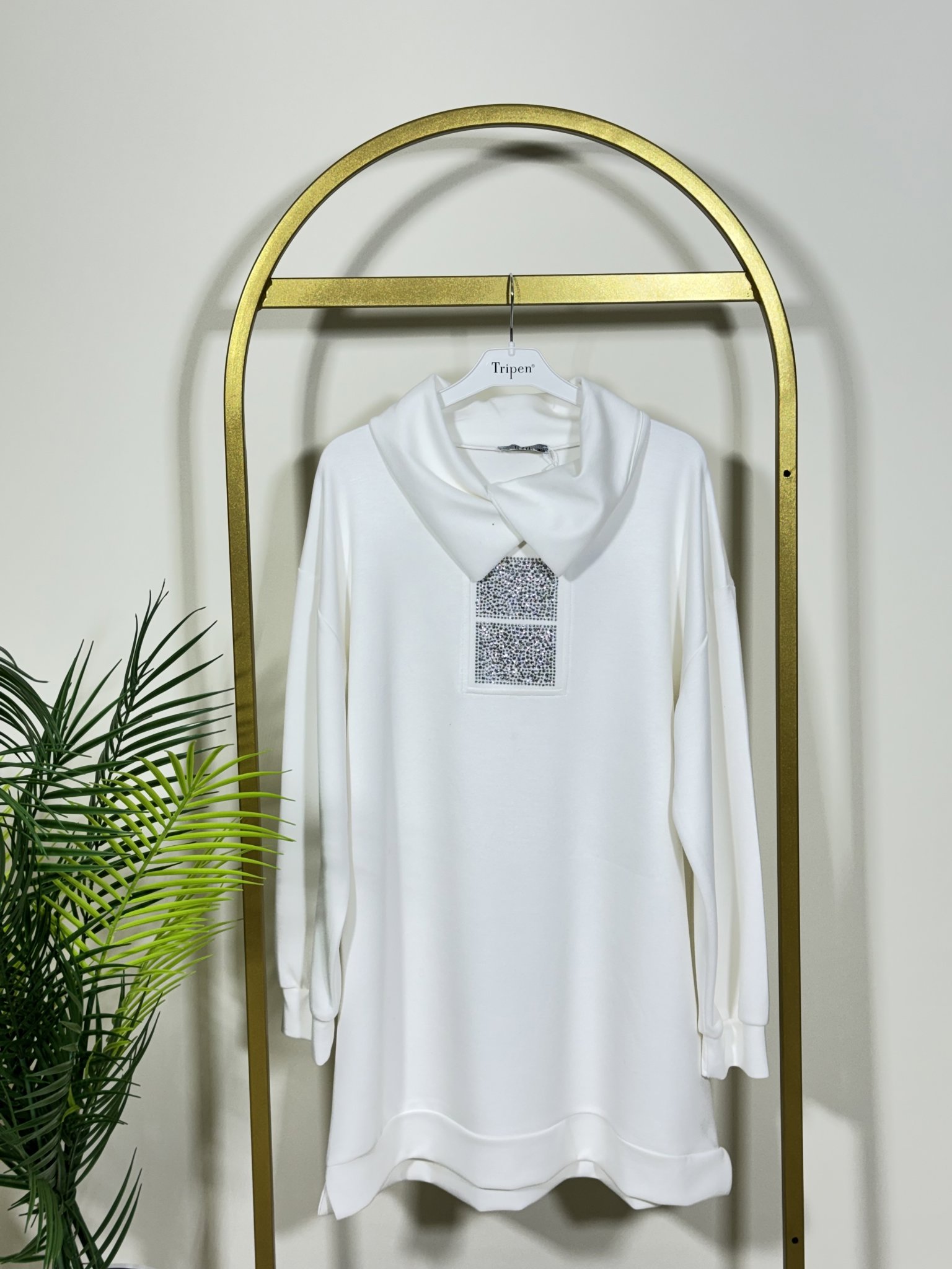 OYSHO ÖN TAŞ DETAY TUNİK resmi